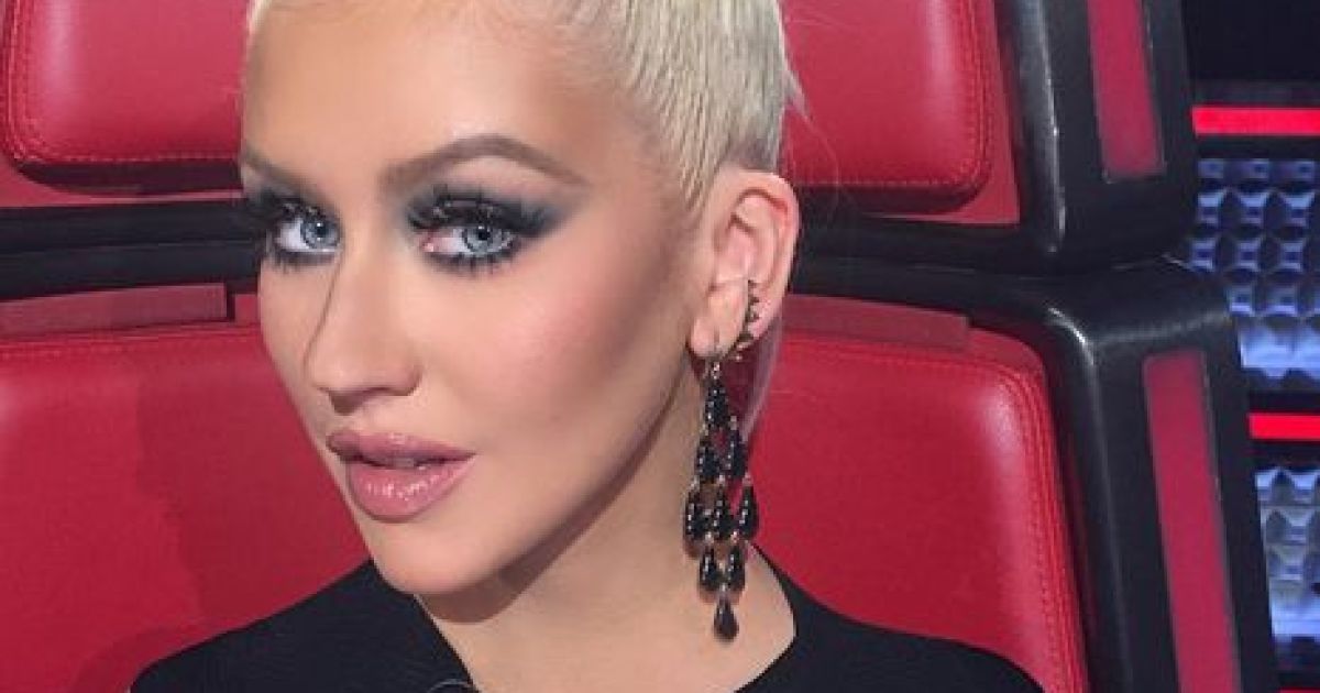 Кристина Агилера на шоу The Voice