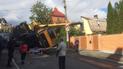 На Печерске строительный кран рухнул на жилой дом