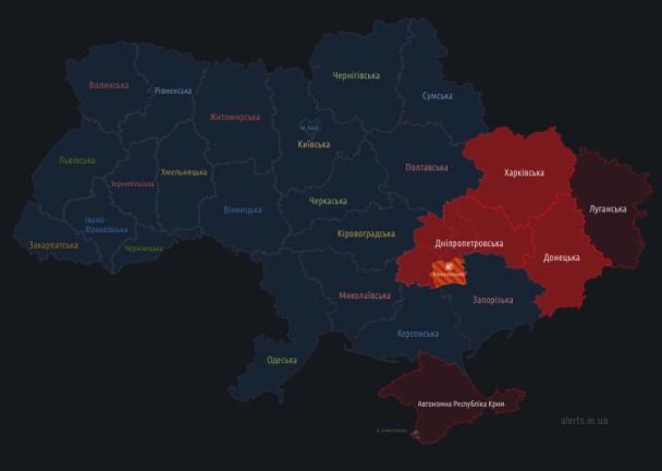 У деяких областях України оголосили повітряну тривогу