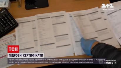 Новости Украины: как минимум 118 уголовных производств возбуждено за подделку сертификатов и тестов