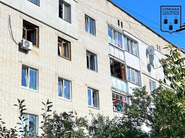The aftermath of the drone attacks in Sumy