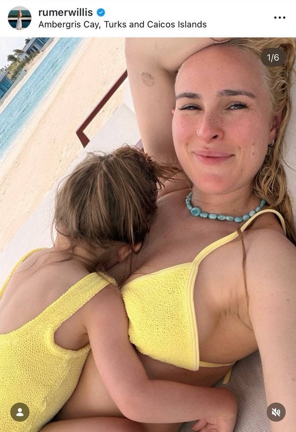 Румер Вілліс із донькою / © Інстаграм Румер Уїлліс