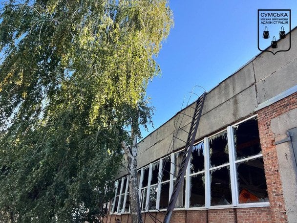 The aftermath of the drone attacks in Sumy