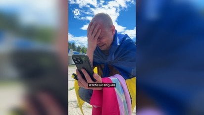 "Я тебе не впізнав": зворушлива зустріч звільненого з полону військового з сином