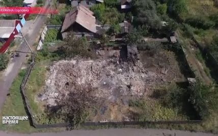 Беспилотник снял масштабы разрушений оккупированной боевиками Горловки