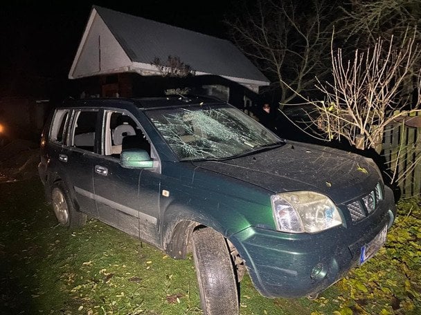 Damaged car in Cherkasy region after November 14 attack  / © Голова Черкаської ОВА Ігор Табурець.
