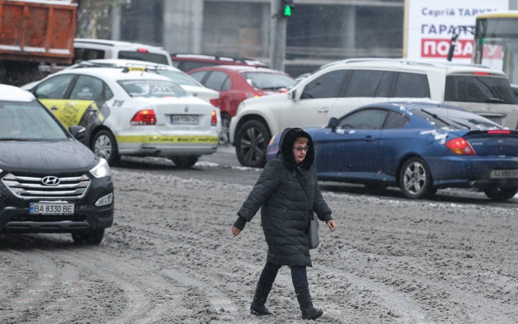 Первый снег в Киеве / © УНІАН