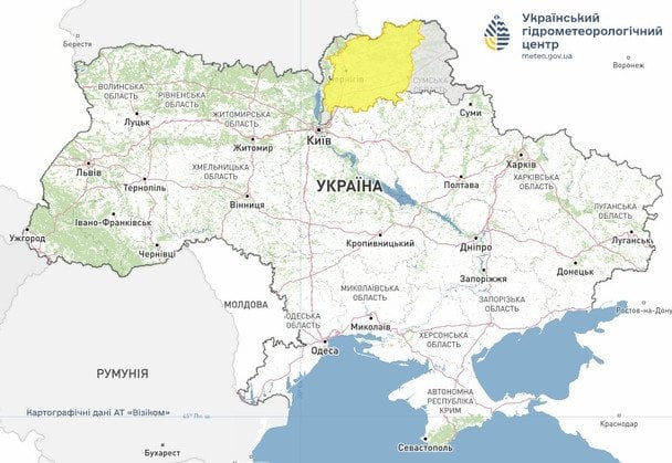 Попередження про підтоплення  / © Укргідрометцентр