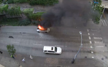 В Сети появилось видео, как огонь уничтожает Lamborghini Gallardo