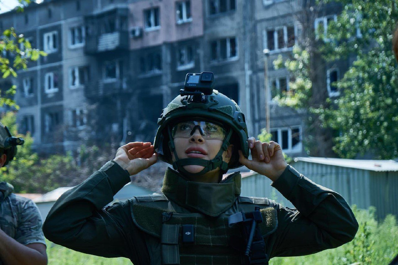 Рамина Эсхакзай на Донбассе / © instagram.com/raminalalala