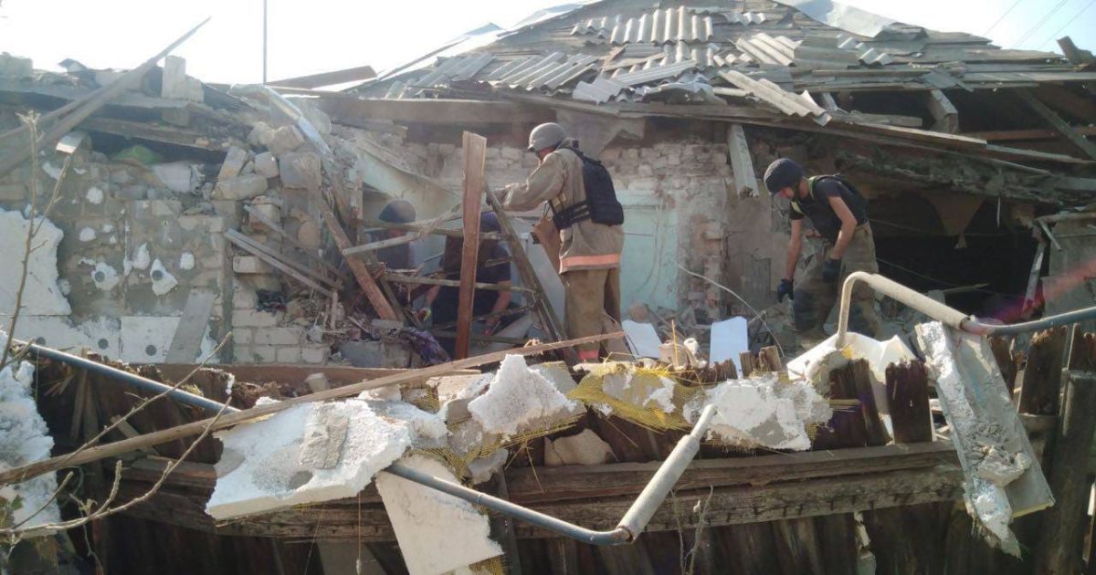 Обстрел Бахмута русскими войсками