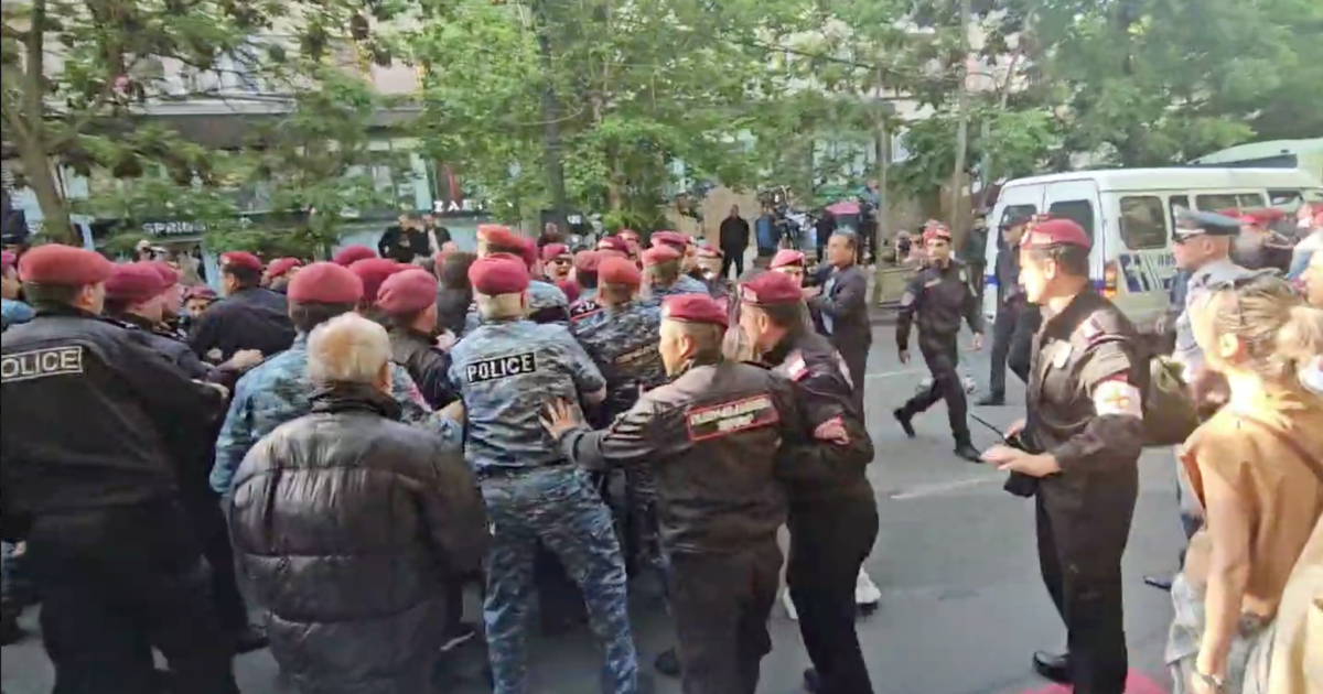 Протесты в Армении 27 мая/Скриншот с видео