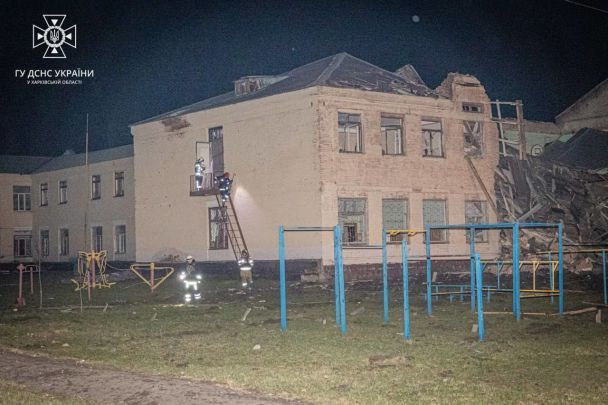 Последствия удара по Харькову вечером 2 января / © Министерство внутренних дел Украины