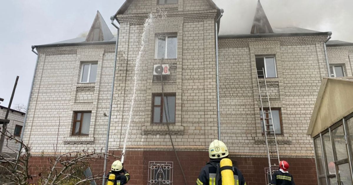 Пожежа на Солом'янці / © Управління ДСНС Києва
