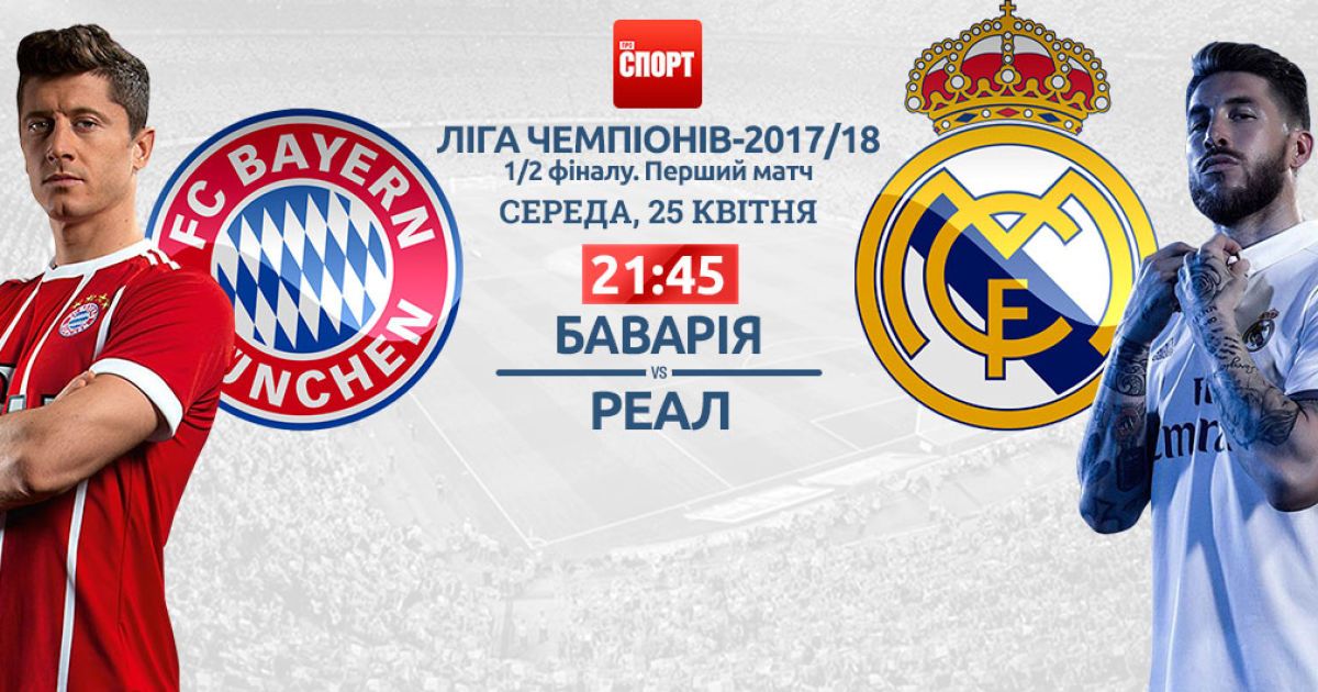 Бавария - Реал. Онлайн-трансляция матча Лиги чемепіонів