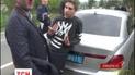 На Прикарпатье правоохранители задержали дорогую иномарку с полицейским спецномером