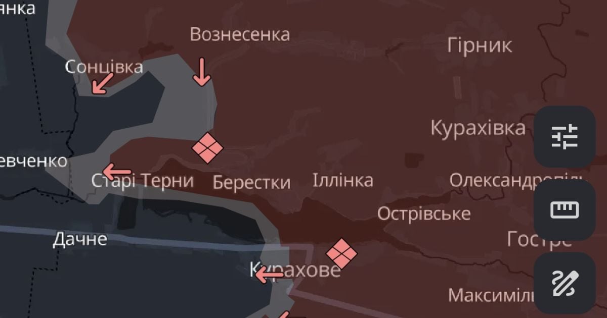 Продвижение врага в Донецкой области