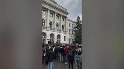 Во Львове студенты митингуют против Фарион