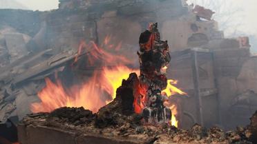 пожежа в Авдіївці_7 / © Facebook/прес-центр штабу АТО