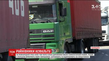 Полиция охотится на водителей фур, которые не соблюдают требований движения при сильной жаре
