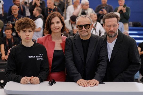 Андрій Звягінцев з аткорами фільму «Мінотавр» / © Associated Press