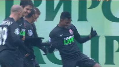 Заря - Динамо - 1:0. Видео гола Боннавентуры