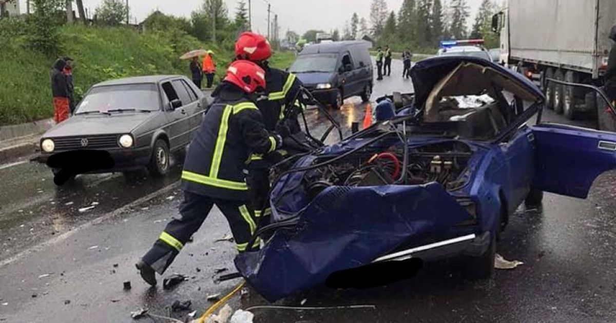 авто дтп / © Управление ГСЧС Украины во Львовской области