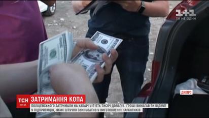 У Дніпрі поліцейський вимагав хабар від підприємців, яких звинуватив у виготовленні наркотиків