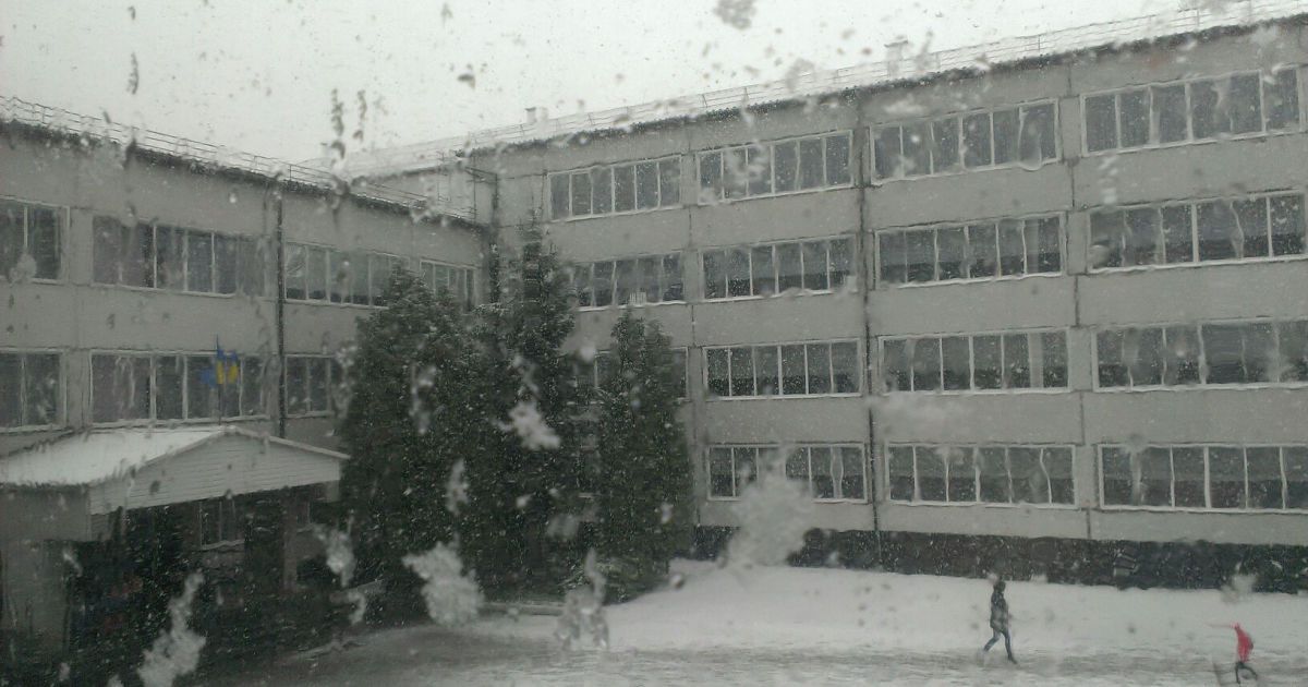 Сніг у Лозовій_8 / © vk/lozova_ua