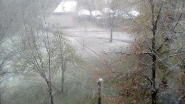 Сніг у Лозовій_3 / © vk/lozova_ua