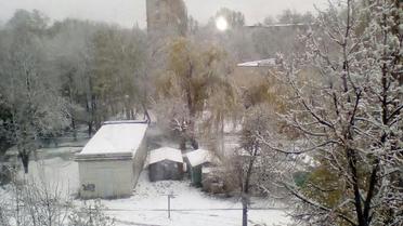 Сніг у Лозовій_6 / © vk/lozova_ua