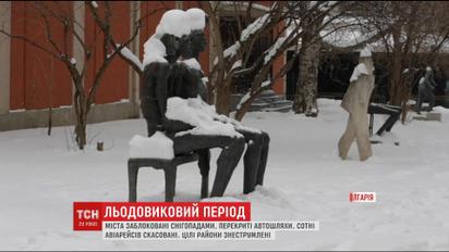 Сильный мороз и вьюга парализовали большую часть Европы