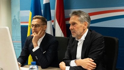 Президент Фінляндії Александер Стубб та прем'єр-міністр Нідерландів Дік Схооф