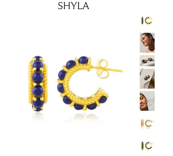 Сережки Shyla Rosalia / Фото: shylajewellery.com