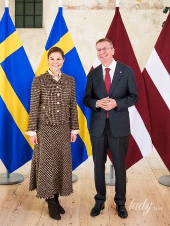 Кронпринцеса Вікторія та президент Латвії Едгарс Рінкевичс