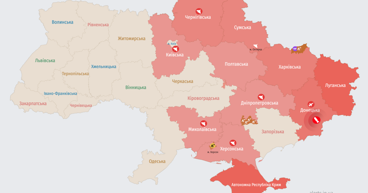 Карта тревог