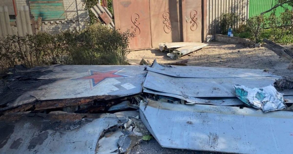 На Донеччині збили новітній російський стелс-БпЛА "Охотнік". Фото: Донбас Реалії.