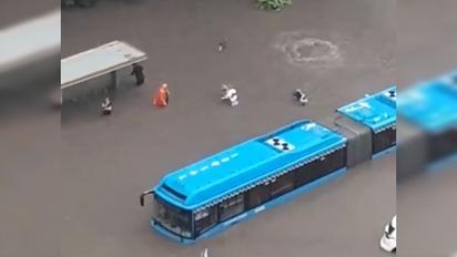 Москву затопил мощный ливень – видео