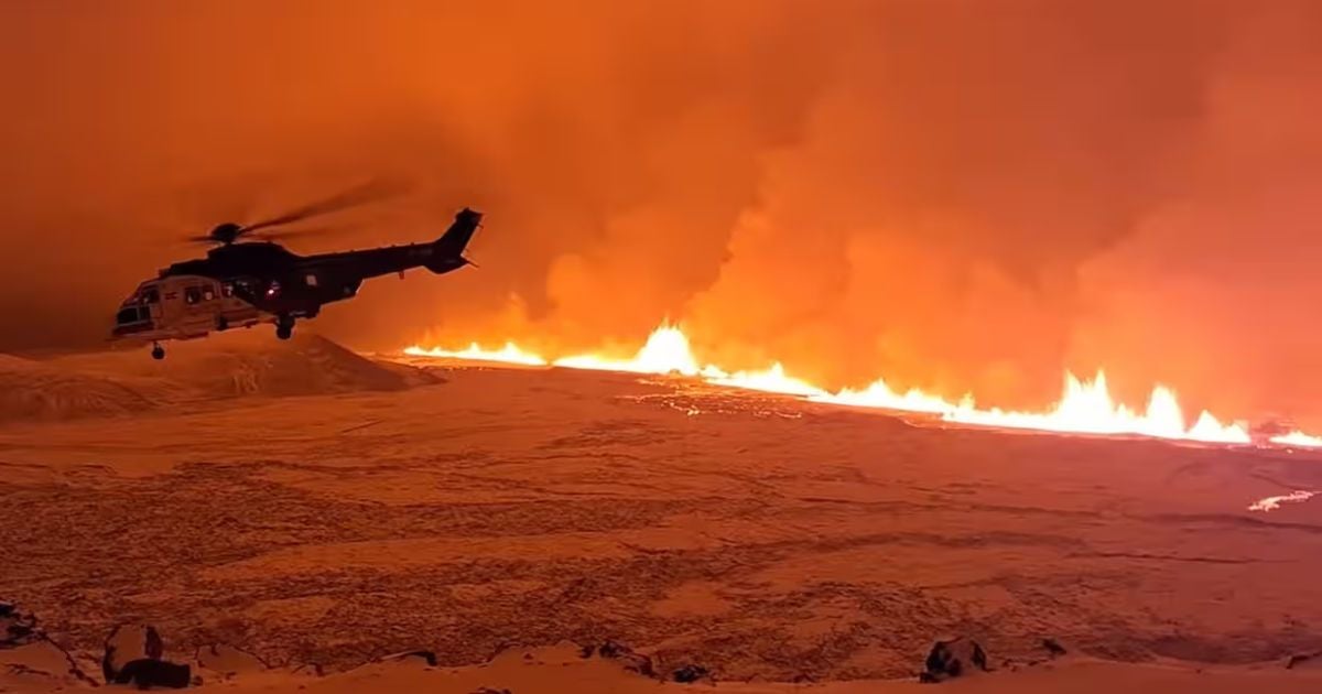 Виверження вулкана в Ісландії / Фото: Icelandic Coast Guard/EPA