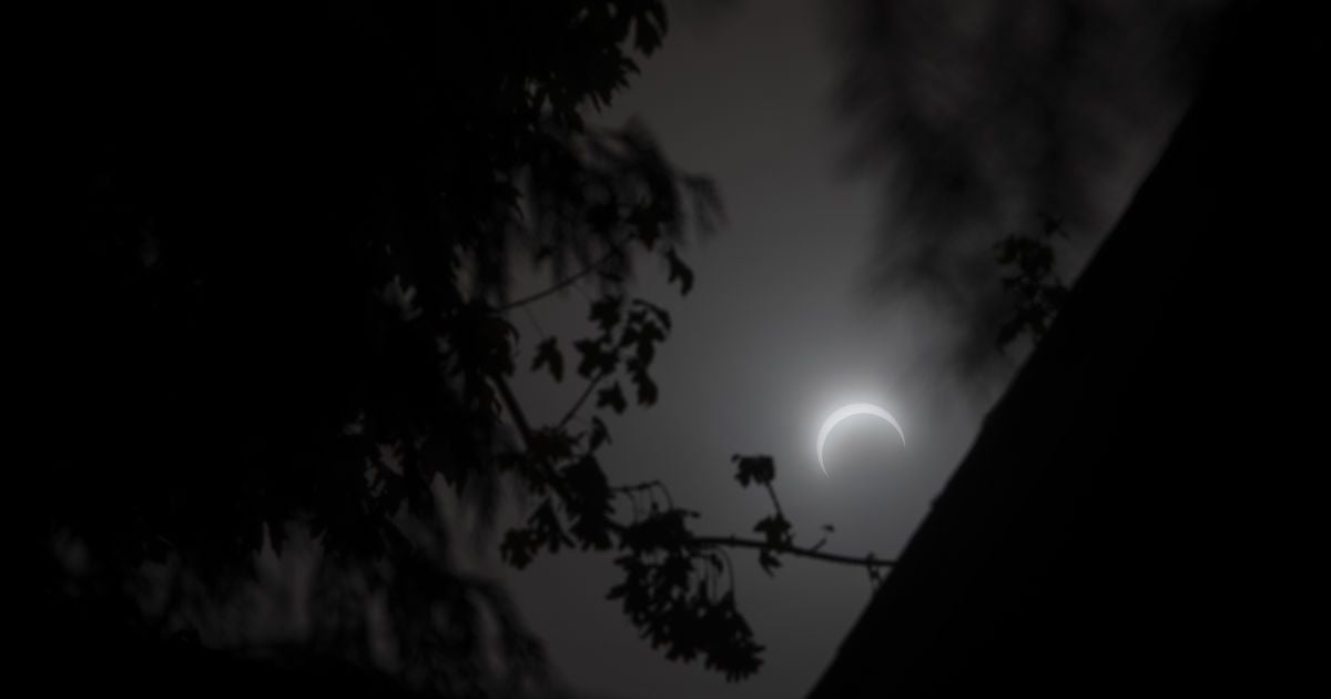 14 октября произошло кольцеобразное солнечное затмение