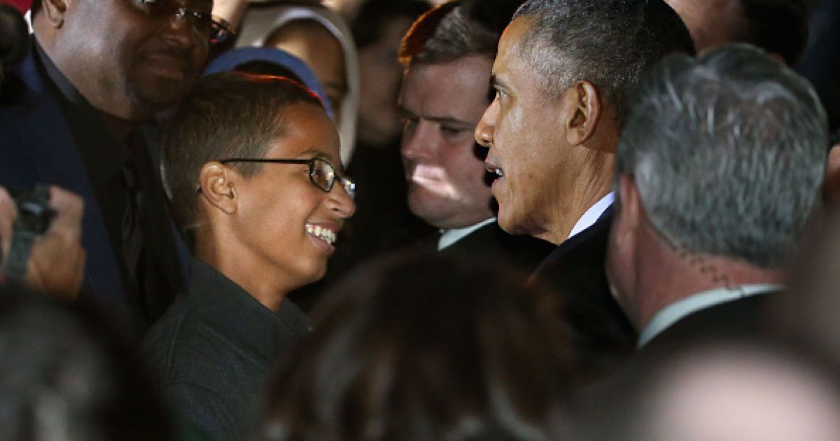 Парень встретился с президентом США