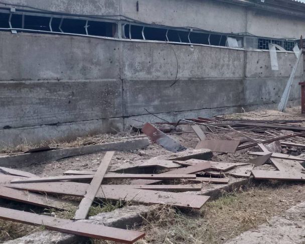 Росіяни вдарили по Нікополю з важкої артилерії. / © Сергій Лисак, голова Дніпропетровської ОВА.