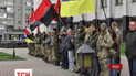 Підтримати своїх побратимів вийшли бійці «Правого сектору» з Волинського осередку організації