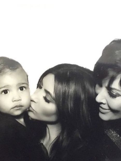 Ким Кардашьян с мамой Крис и дочерью Норт / © Инстаграм