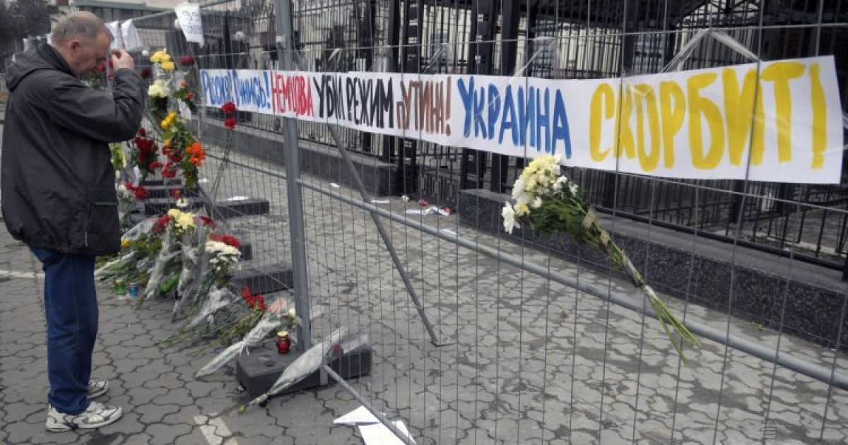 У Києві проводять акції пам&rsquo;яті Бориса Нємцова / © УНІАН