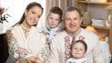 Екатерина Осадчая и Юрий Горбунов с сыновьями