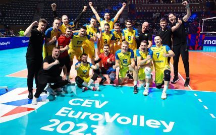 Сборная Украины по волейболу разгромила Португалию и вышла в четвертьфинал Евро-2023