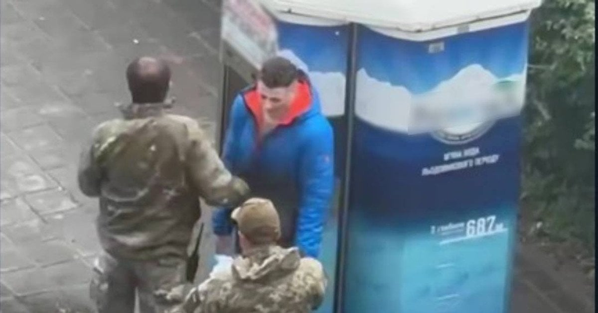 Скриншот с видео драки