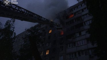 Атака на Київ 7 травня_2 / © ДСНС