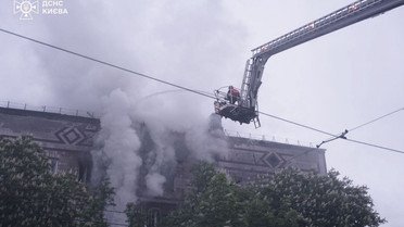 Атака на Київ 7 травня_4 / © ДСНС